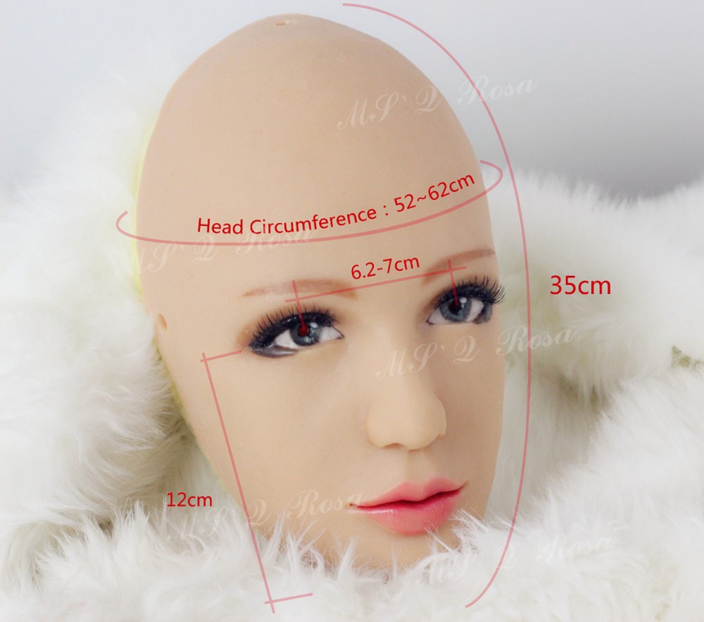 Hui Half Head Handmade Soft Silicone Realistic Face Pretty And Sweet