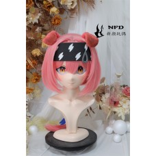 (NFD0153)Customize Handmade Crossdress Full Head Female/Girl Resin Japanese Cartoon Character Animego Cosplay Kigurumi Mask