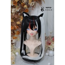 (NFD0162)Customize Handmade Crossdress Full Head Female/Girl Resin Japanese Cartoon Character Animego Cosplay Kigurumi Mask