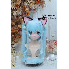 (NFD0186)Customize Handmade Crossdress Full Head Female/Girl Resin Japanese Cartoon Character Animego Cosplay Kigurumi Mask