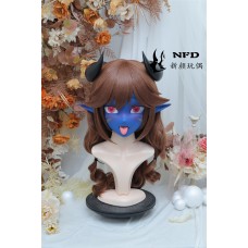 (NFD0206)Customize Handmade Crossdress Full Head Female/Girl Resin Japanese Cartoon Character Animego Cosplay Kigurumi Mask