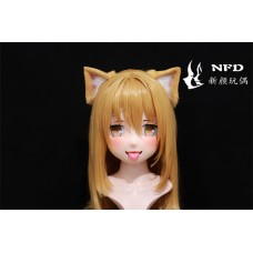 (NFD068)Customize Handmade Crossdress Full Head Female/Girl Resin Japanese Cartoon Character Animego Cosplay Kigurumi Mask