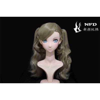 (NFD072)Customize Handmade Crossdress Full Head Female/Girl Resin Japanese Cartoon Character Animego Cosplay Kigurumi Mask