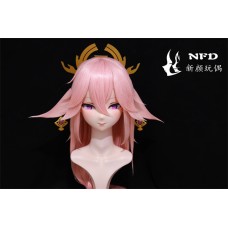 (NFD080)Customize Handmade Crossdress Full Head Female/Girl Resin Japanese Cartoon Character Animego Cosplay Kigurumi Mask