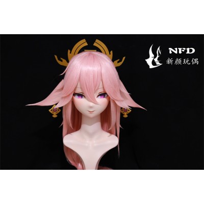 (NFD080)Customize Handmade Crossdress Full Head Female/Girl Resin Japanese Cartoon Character Animego Cosplay Kigurumi Mask