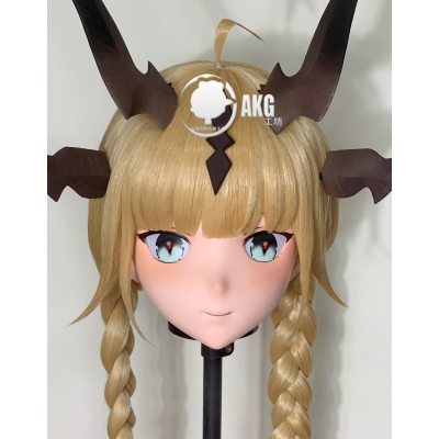 (AL105)Customize Character! Female/Girl Resin Full/Half Head With Lock Anime Cosplay Japanese Animego Kigurumi Mask