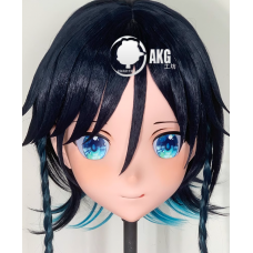 (AL107)Customize Character! Female/Girl Resin Full/Half Head With Lock Anime Cosplay Japanese Animego Kigurumi Mask