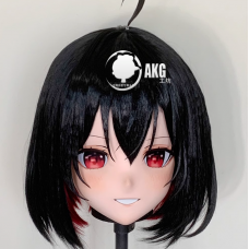 (AL109)Customize Character! Female/Girl Resin Full/Half Head With Lock Anime Cosplay Japanese Animego Kigurumi Mask