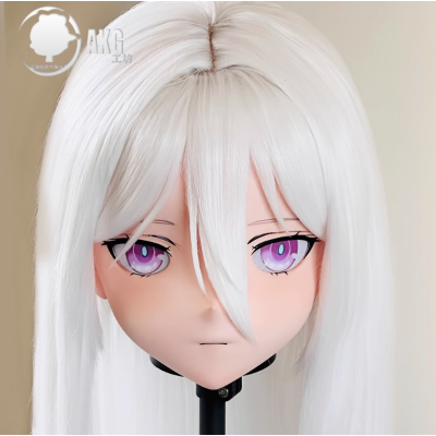 (AL114)Customize Character! Female/Girl Resin Full/Half Head With Lock Anime Cosplay Japanese Animego Kigurumi Mask