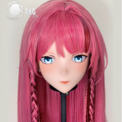 (AL115)Customize Character! Female/Girl Resin Full/Half Head With Lock Anime Cosplay Japanese Animego Kigurumi Mask