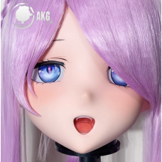 (AL116)Customize Character! Female/Girl Resin Full/Half Head With Lock Anime Cosplay Japanese Animego Kigurumi Mask