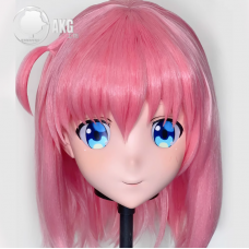 (AL117)Customize Character! Female/Girl Resin Full/Half Head With Lock Anime Cosplay Japanese Animego Kigurumi Mask