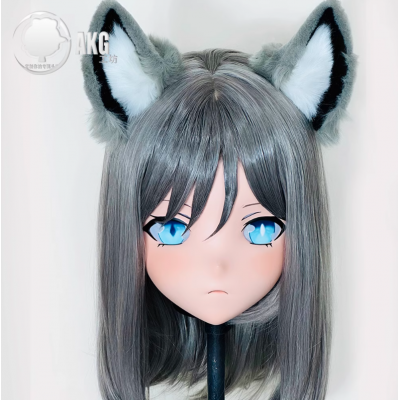(AL118)Customize Character! Female/Girl Resin Full/Half Head With Lock Anime Cosplay Japanese Animego Kigurumi Mask