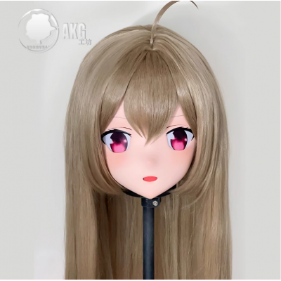 (AL121)Customize Character! Female/Girl Resin Full/Half Head With Lock Anime Cosplay Japanese Animego Kigurumi Mask