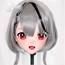 (AL128)Customize Character! Female/Girl Resin Full/Half Head With Lock Anime Cosplay Japanese Animego Kigurumi Mask