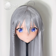 (AL129)Customize Character! Female/Girl Resin Full/Half Head With Lock Anime Cosplay Japanese Animego Kigurumi Mask