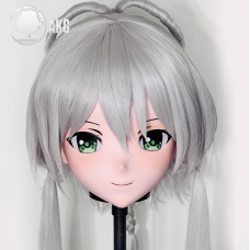 (AL130)Customize Character! Female/Girl Resin Full/Half Head With Lock Anime Cosplay Japanese Animego Kigurumi Mask