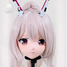 (AL133)Customize Character! Female/Girl Resin Full/Half Head With Lock Anime Cosplay Japanese Animego Kigurumi Mask