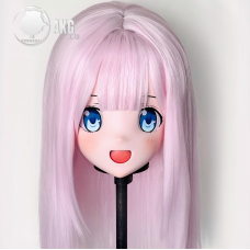 (AL135)Customize Character! Female/Girl Resin Full/Half Head With Lock Anime Cosplay Japanese Animego Kigurumi Mask