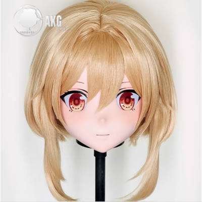(AL136)Customize Character! Female/Girl Resin Full/Half Head With Lock Anime Cosplay Japanese Animego Kigurumi Mask