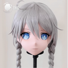 (AL139)Customize Character! Female/Girl Resin Full/Half Head With Lock Anime Cosplay Japanese Animego Kigurumi Mask