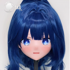 (AL140)Customize Character! Female/Girl Resin Full/Half Head With Lock Anime Cosplay Japanese Animego Kigurumi Mask