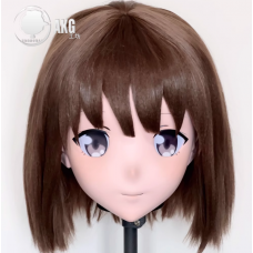(AL142)Customize Character! Female/Girl Resin Full/Half Head With Lock Anime Cosplay Japanese Animego Kigurumi Mask
