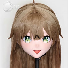 (AL143)Customize Character! Female/Girl Resin Full/Half Head With Lock Anime Cosplay Japanese Animego Kigurumi Mask