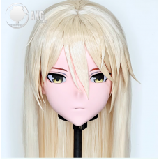 (AL146)Customize Character! Female/Girl Resin Full/Half Head With Lock Anime Cosplay Japanese Animego Kigurumi Mask