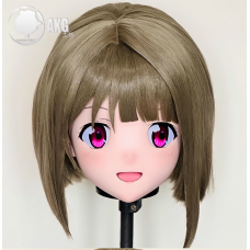 (AL150)Customize Character! Female/Girl Resin Full/Half Head With Lock Anime Cosplay Japanese Animego Kigurumi Mask