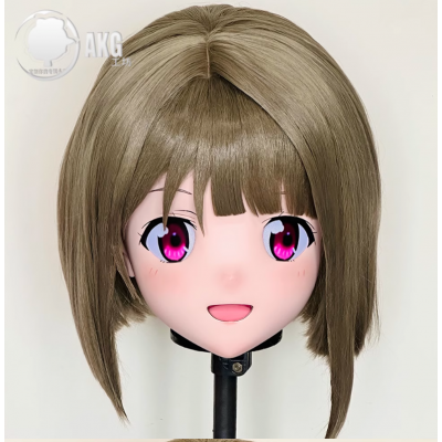 (AL150)Customize Character! Female/Girl Resin Full/Half Head With Lock Anime Cosplay Japanese Animego Kigurumi Mask