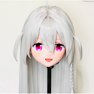 (AL153)Customize Character! Female/Girl Resin Full/Half Head With Lock Anime Cosplay Japanese Animego Kigurumi Mask