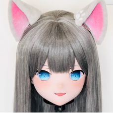 (AL154)Customize Character! Female/Girl Resin Full/Half Head With Lock Anime Cosplay Japanese Animego Kigurumi Mask