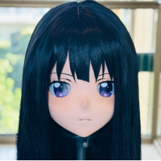 (AL155)Customize Character! Female/Girl Resin Full/Half Head With Lock Anime Cosplay Japanese Animego Kigurumi Mask