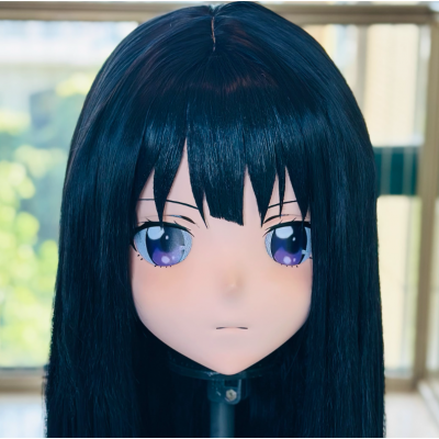 (AL155)Customize Character! Female/Girl Resin Full/Half Head With Lock Anime Cosplay Japanese Animego Kigurumi Mask