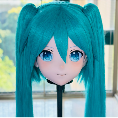 (AL156)Customize Character! Female/Girl Resin Full/Half Head With Lock Anime Cosplay Japanese Animego Kigurumi Mask