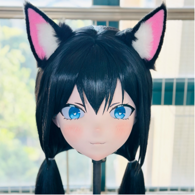 (AL158)Customize Character! Female/Girl Resin Full/Half Head With Lock Anime Cosplay Japanese Animego Kigurumi Mask