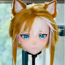 (AL159)Customize Character! Female/Girl Resin Full/Half Head With Lock Anime Cosplay Japanese Animego Kigurumi Mask