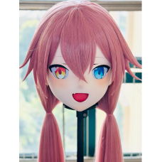 (AL160)Customize Character! Female/Girl Resin Full/Half Head With Lock Anime Cosplay Japanese Animego Kigurumi Mask
