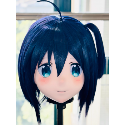 (AL164)Customize Character! Female/Girl Resin Full/Half Head With Lock Anime Cosplay Japanese Animego Kigurumi Mask