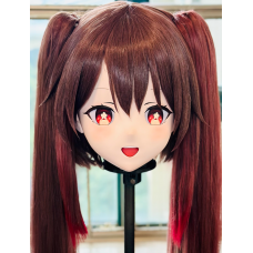 (AL165)Customize Character! Female/Girl Resin Full/Half Head With Lock Anime Cosplay Japanese Animego Kigurumi Mask