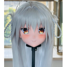 (AL167)Customize Character! Female/Girl Resin Full/Half Head With Lock Anime Cosplay Japanese Animego Kigurumi Mask