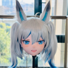 (AL168)Customize Character! Female/Girl Resin Full/Half Head With Lock Anime Cosplay Japanese Animego Kigurumi Mask