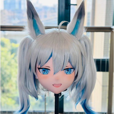 (AL168)Customize Character! Female/Girl Resin Full/Half Head With Lock Anime Cosplay Japanese Animego Kigurumi Mask
