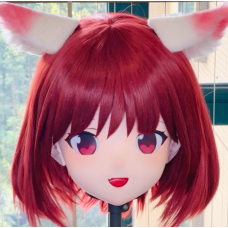 (AL172)Customize Character! Female/Girl Resin Full/Half Head With Lock Anime Cosplay Japanese Animego Kigurumi Mask