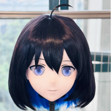 (AL179)Customize Character! Female/Girl Resin Full/Half Head With Lock Anime Cosplay Japanese Animego Kigurumi Mask