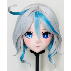 (AL181)Customize Character! Female/Girl Resin Full/Half Head With Lock Anime Cosplay Japanese Animego Kigurumi Mask