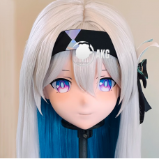(AL185)Customize Character! Female/Girl Resin Full/Half Head With Lock Anime Cosplay Japanese Animego Kigurumi Mask