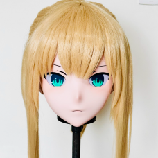 (AL187)Customize Character! Female/Girl Resin Full/Half Head With Lock Anime Cosplay Japanese Animego Kigurumi Mask