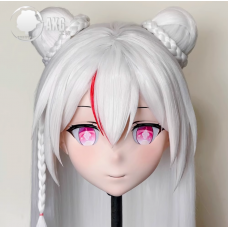 (AL190)Customize Character! Female/Girl Resin Full/Half Head With Lock Anime Cosplay Japanese Animego Kigurumi Mask